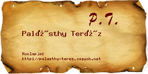Palásthy Teréz névjegykártya
