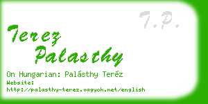 terez palasthy business card
